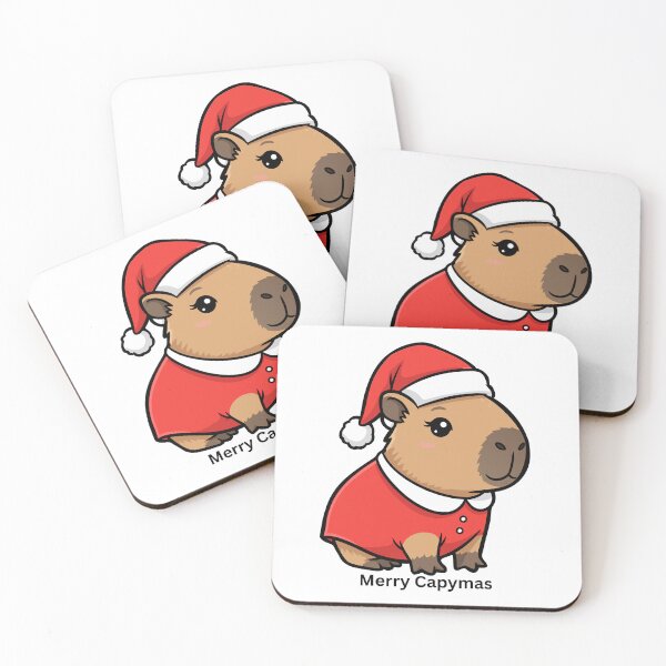 Item preview, Merry Capymas Cute Christmas Capybara Design designed and sold by CozyMomDesigns.