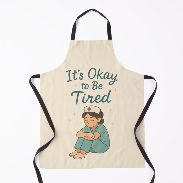 Item preview, It's Okay To Be Tired Nurse Self Care Mental Health Gift Design designed and sold by Dantin.