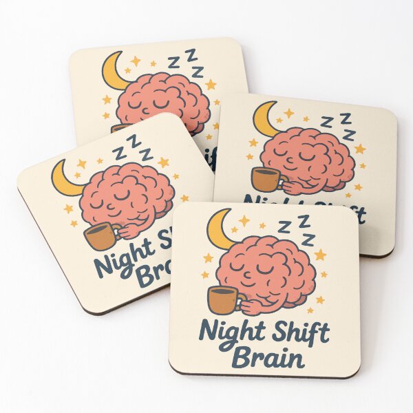 Item preview, Night Shift Brain Funny Nurse Tired Sleepy Worker Gift Design designed and sold by Dantin.