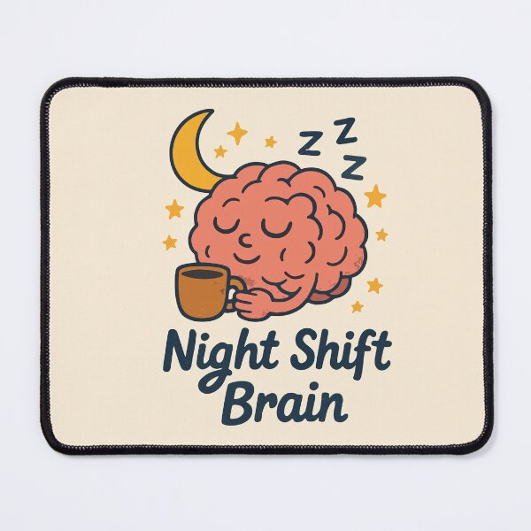 Item preview, Night Shift Brain Funny Nurse Tired Sleepy Worker Gift Design designed and sold by Dantin.