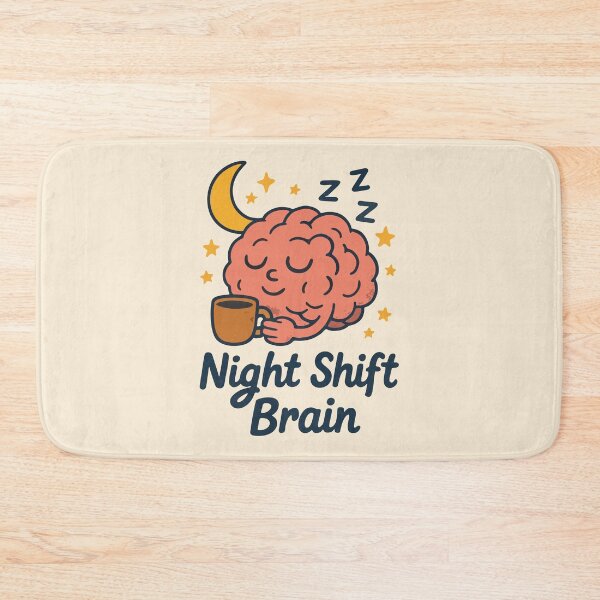 Item preview, Night Shift Brain Funny Nurse Tired Sleepy Worker Gift Design designed and sold by Dantin.