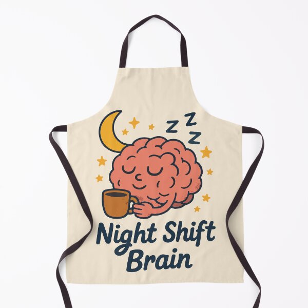 Item preview, Night Shift Brain Funny Nurse Tired Sleepy Worker Gift Design designed and sold by Dantin.