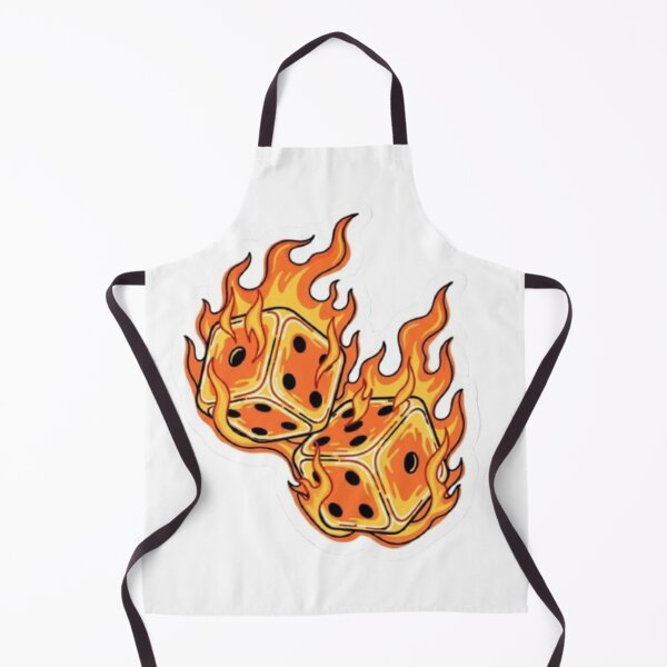 Item preview, Flaming Dice Sticker – Lucky Fire Gaming Design designed and sold by Mojbin.