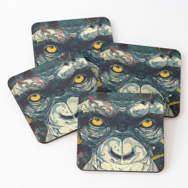 Item preview, Monkey Jungle Illustration Aesthetic Landscapes Paint Oil designed and sold by ART ATTACK ZONE.