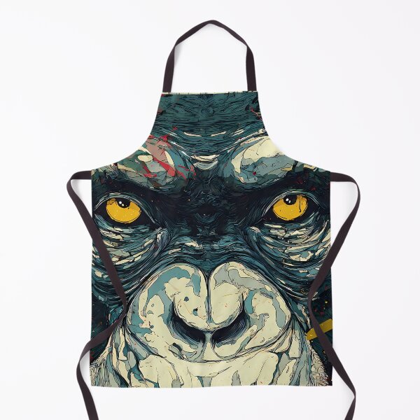 Item preview, Monkey Jungle Illustration Aesthetic Landscapes Paint Oil designed and sold by ART ATTACK ZONE.