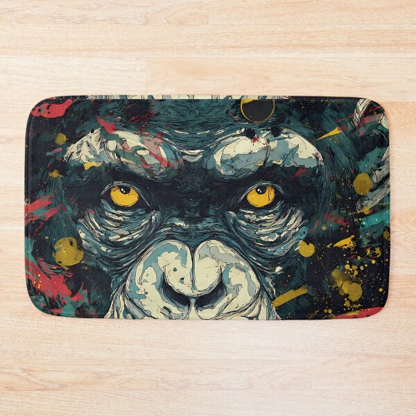 Item preview, Monkey Jungle Illustration Aesthetic Landscapes Paint Oil designed and sold by ART ATTACK ZONE.