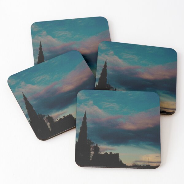 Item preview, Psychedelic Clouds with Silloheutte Edinburgh's Prince's Monument and Skyline (March 2026) designed and sold by photosbykel.
