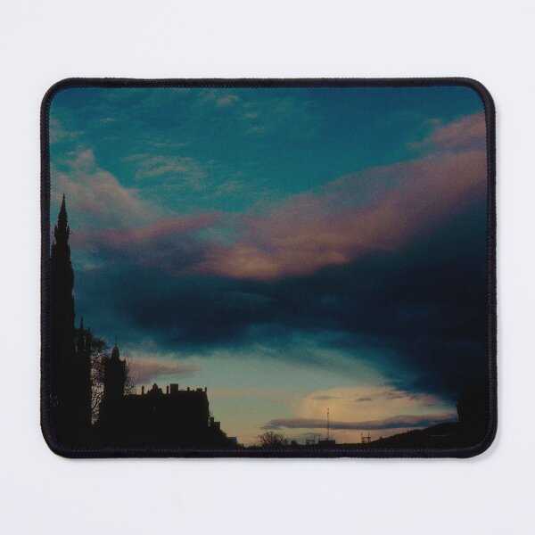 Item preview, Psychedelic Clouds with Silloheutte Edinburgh's Prince's Monument and Skyline (March 2026) designed and sold by photosbykel.