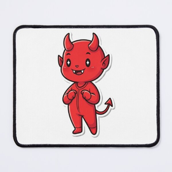 Item preview, Cute Devil Sticker – Kawaii Red Demon Cartoon designed and sold by Mojbin.