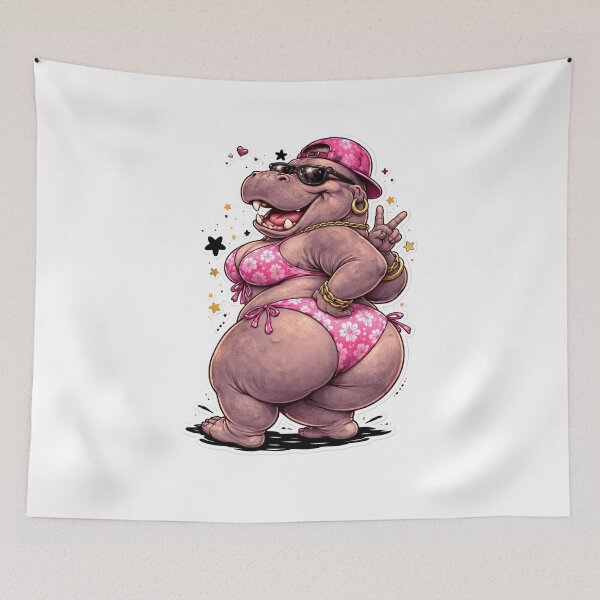 Item preview, Hippo Gal designed and sold by Snurly.