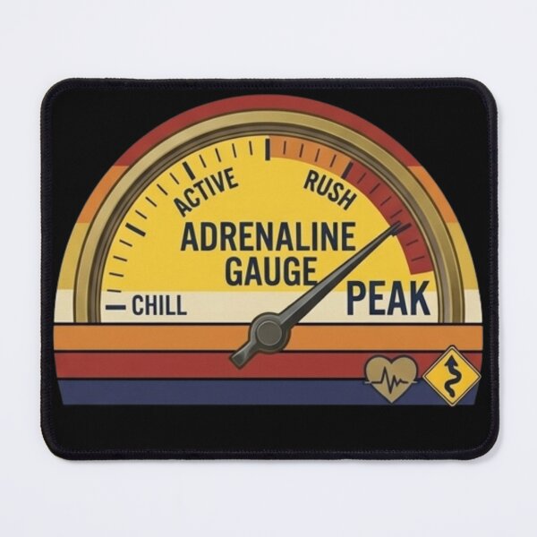 Item preview, Adrenaline Gauge Retro Sunset Graphic designed and sold by axiksa10.