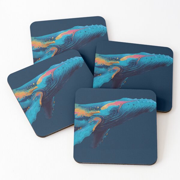 Item preview, Whale Colors Illustration Aesthetic Landscapes Paint Oil designed and sold by ART ATTACK ZONE.