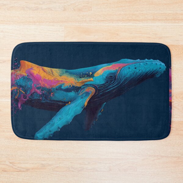 Item preview, Whale Colors Illustration Aesthetic Landscapes Paint Oil designed and sold by ART ATTACK ZONE.