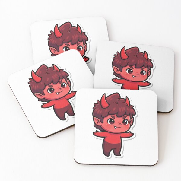 Item preview, Cute Little Devil Sticker – Kawaii Naughty Cartoon Character designed and sold by Mojbin.