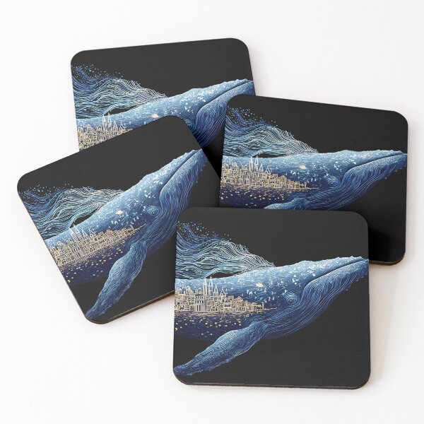 Item preview, Whale Design Colors Illustration Aesthetic Landscapes Paint Oil designed and sold by ART ATTACK ZONE.