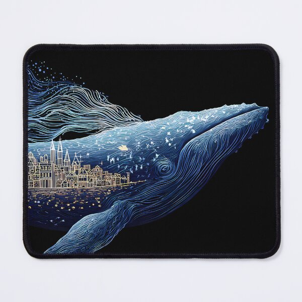 Item preview, Whale Design Colors Illustration Aesthetic Landscapes Paint Oil designed and sold by ART ATTACK ZONE.