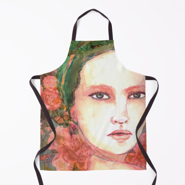 Item preview, Vintage Garden - Mixed Media Floral Portrait designed and sold by Kerravan.