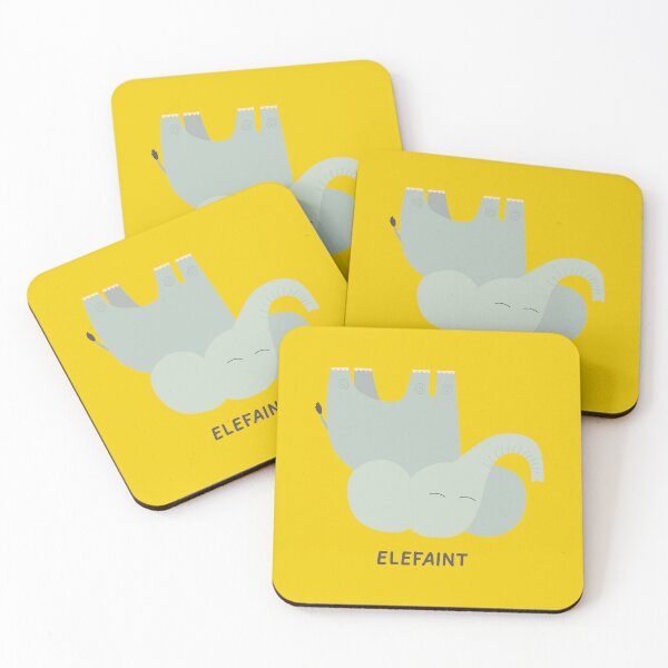 Item preview, Funny Elefaint - Cute Fainting Elephant Pun Graphic designed and sold by artworkathome.