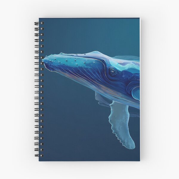 Item preview, Whale Blues Illustration Aesthetic Landscapes Paint Oil designed and sold by ART ATTACK ZONE.
