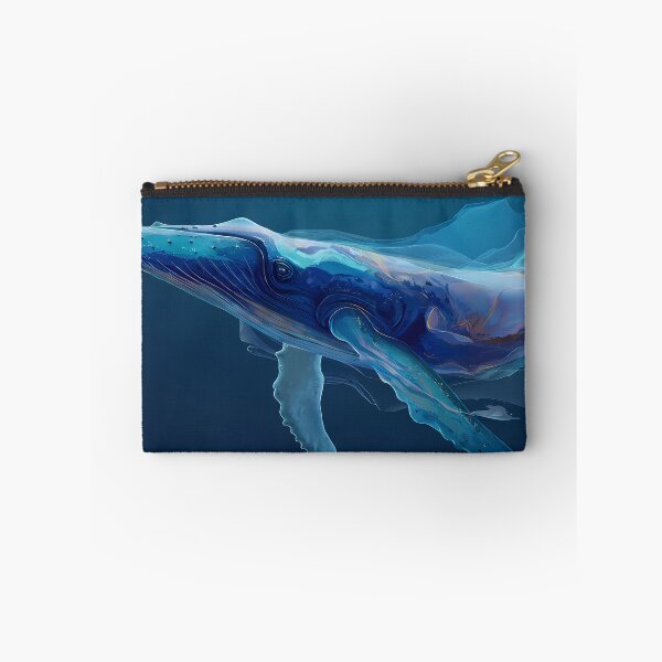 Item preview, Whale Blues Illustration Aesthetic Landscapes Paint Oil designed and sold by ART ATTACK ZONE.