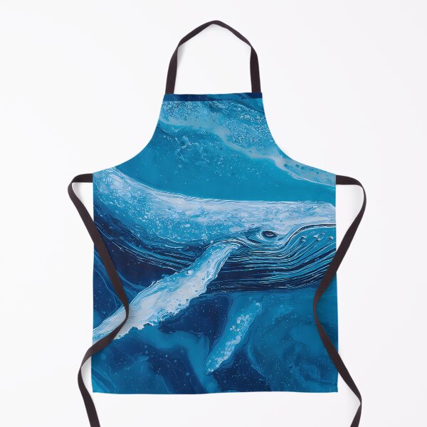 Item preview, Whale Light Blues Illustration Aesthetic Landscapes Paint Oil designed and sold by ART ATTACK ZONE.