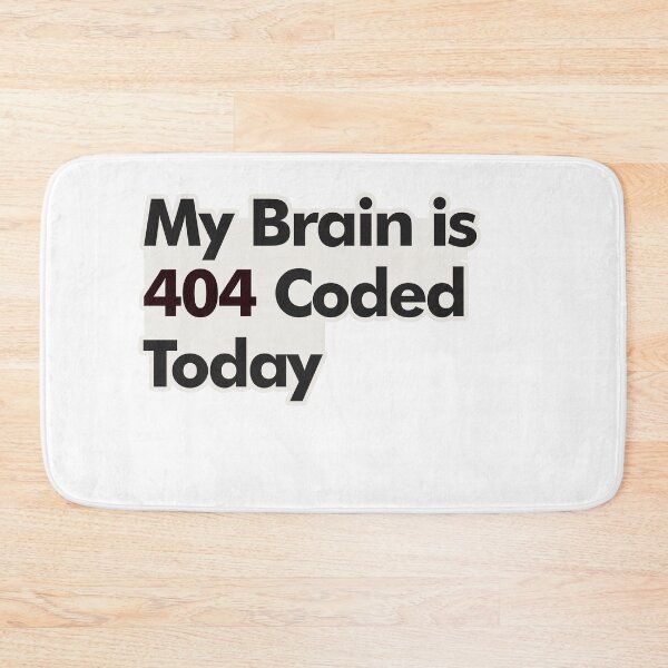 Item preview, My Brain is 404 Coded Today Sticker designed and sold by aivibesfunny.