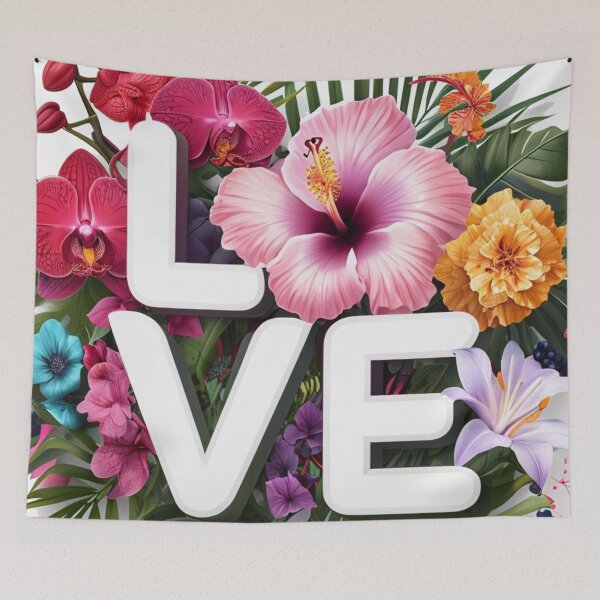 Item preview, Love - Flowers designed and sold by GUNAPRIYAA.