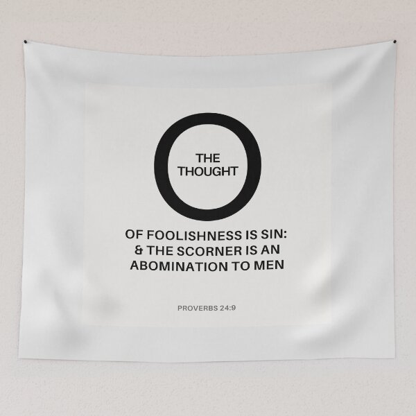 Item preview, Proverbs 24:9 designed and sold by Undonemadenew.