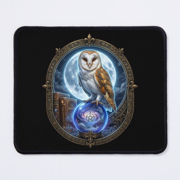 Item preview, Mystical Barn Owl Crystal Ball — Witchy Gothic Fantasy Gift designed and sold by Zippy Creation.