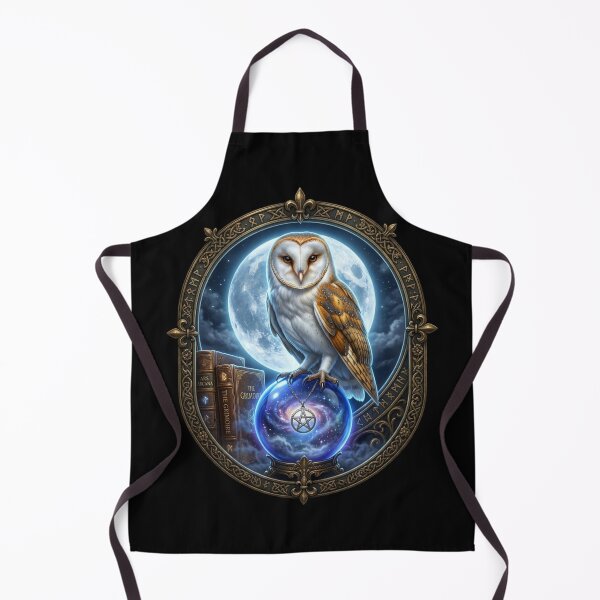 Item preview, Mystical Barn Owl Crystal Ball — Witchy Gothic Fantasy Gift designed and sold by Zippy Creation.