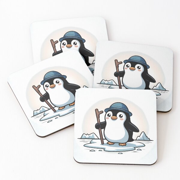 Item preview, Kawaii Penguin Adventurer on Ice designed and sold by Everdreeam.