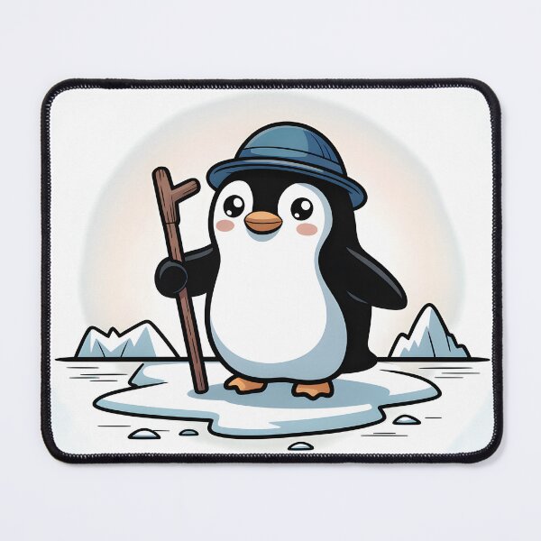 Item preview, Kawaii Penguin Adventurer on Ice designed and sold by Everdreeam.