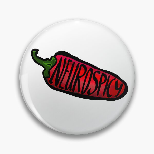 Item preview, Neurospicy hot pepper / neurodivergent positive words designed and sold by Fun Art by J & G.