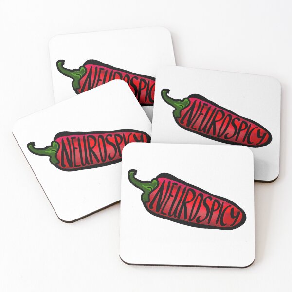 Item preview, Neurospicy hot pepper / neurodivergent positive words designed and sold by Fun Art by J & G.