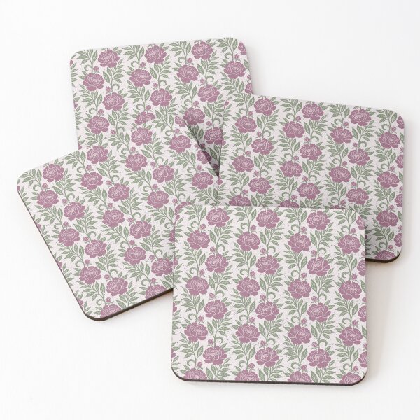 Item preview, Medium scale of Dusty Mauve Peony Botanical Seamless Floral Pattern Design designed and sold by DColourMuse.