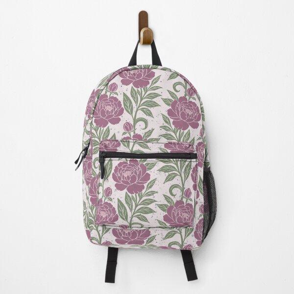 Item preview, Medium scale of Dusty Mauve Peony Botanical Seamless Floral Pattern Design designed and sold by DColourMuse.