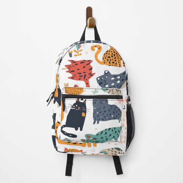 Item preview, Cats and Flowers: Colorful Pattern designed and sold by Unsololugar.