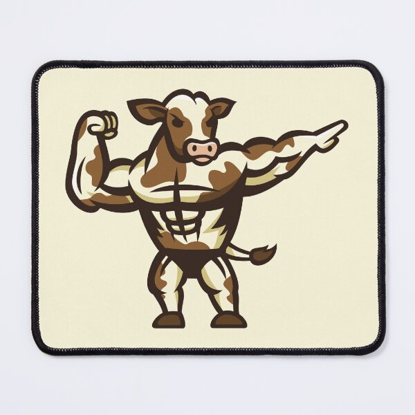 Item preview, Strong Bodybuilder Cow designed and sold by JOHNITEES.
