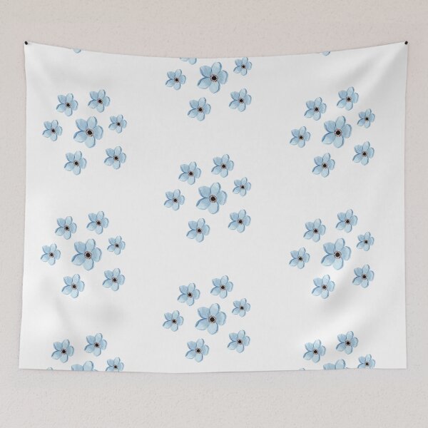 Item preview, blue flowers designed and sold by Fatimalak.
