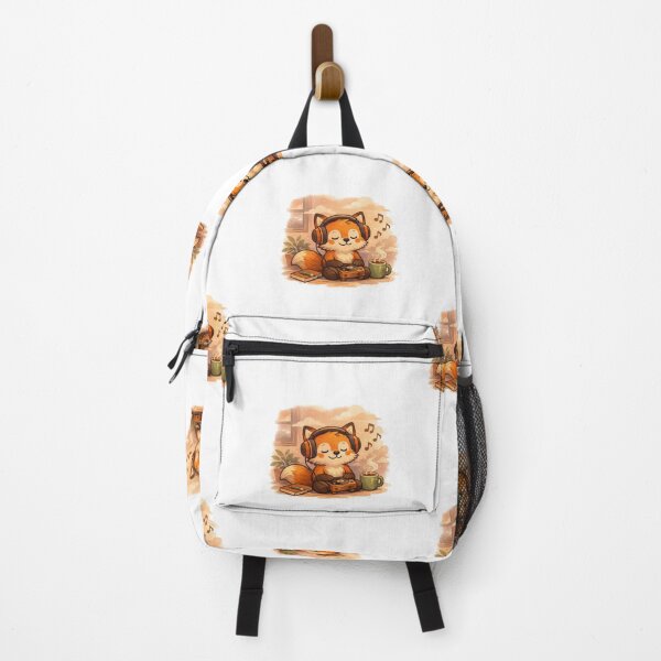 Item preview, ?? Lo‑fi Fox – Chill Beats Dinleyen Tilki designed and sold by Joyfulfabric.