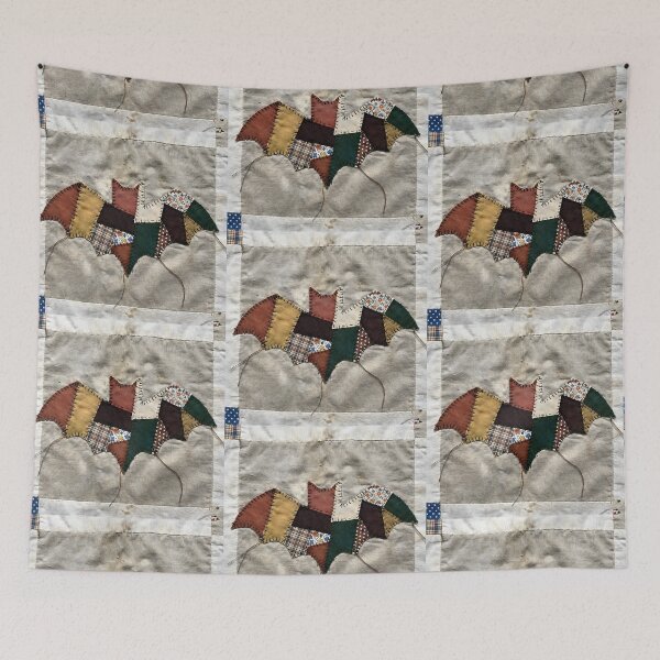 Item preview, Cute Patchwork Bat designed and sold by TackyTime.