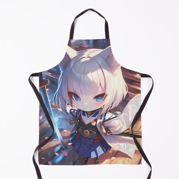 Item preview, Kaga Azur Lane Fox Ears Chibi Cool Tones designed and sold by TanglenRabbit.