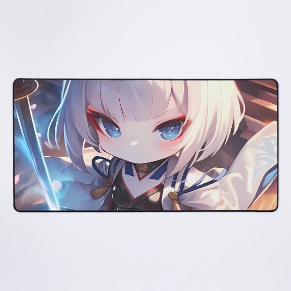 Item preview, Kaga Azur Lane Fox Ears Chibi Cool Tones designed and sold by TanglenRabbit.