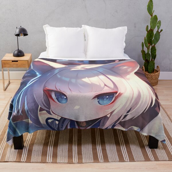Item preview, Kaga Azur Lane Fox Ears Chibi Cool Tones designed and sold by TanglenRabbit.