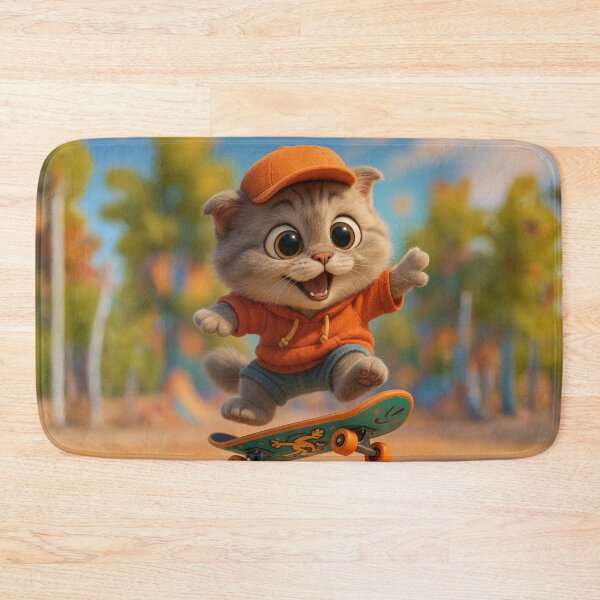 Item preview, Skater Scottish Fold Cat designed and sold by Sillytoe.