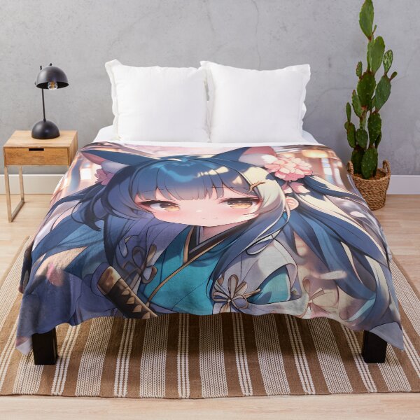 Item preview, Takao Azur Lane Blue Kimono Lantern Night designed and sold by TanglenRabbit.