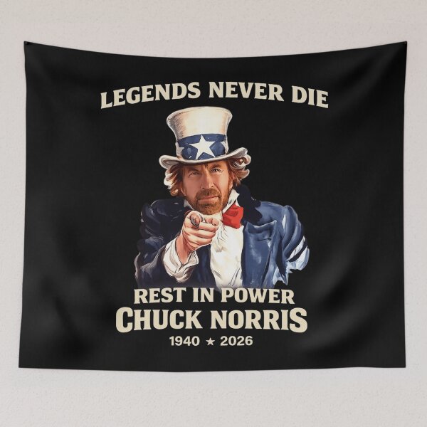 Item preview, Chuck Norris, Legendary Tough Guy, Legens never die designed and sold by legbabella.