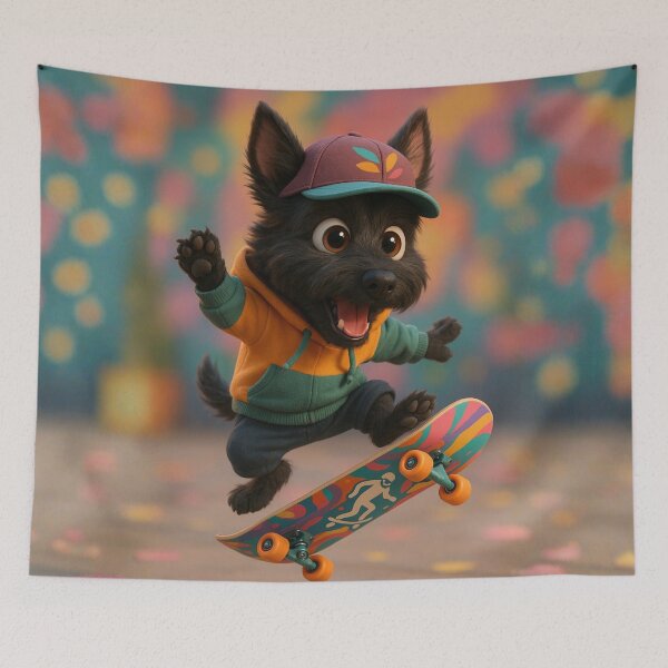 Item preview, Skater Scottish Terrier designed and sold by Sillytoe.