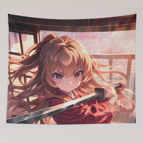 Item preview, Taiga Aisaka Toradora Chibi Sakura Sunset Tsundere Power designed and sold by TanglenRabbit.