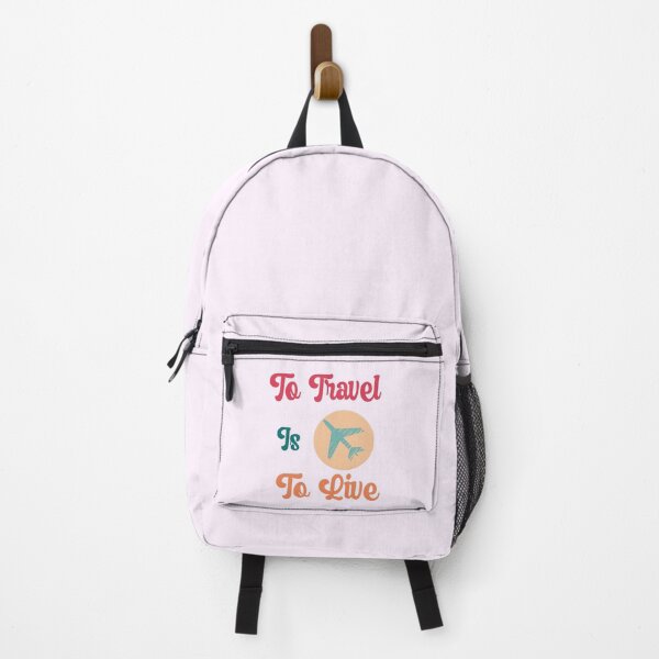Item preview, To Travel Is to Live Quote with Airplane Circle Illustration designed and sold by Inkworksbyshery.